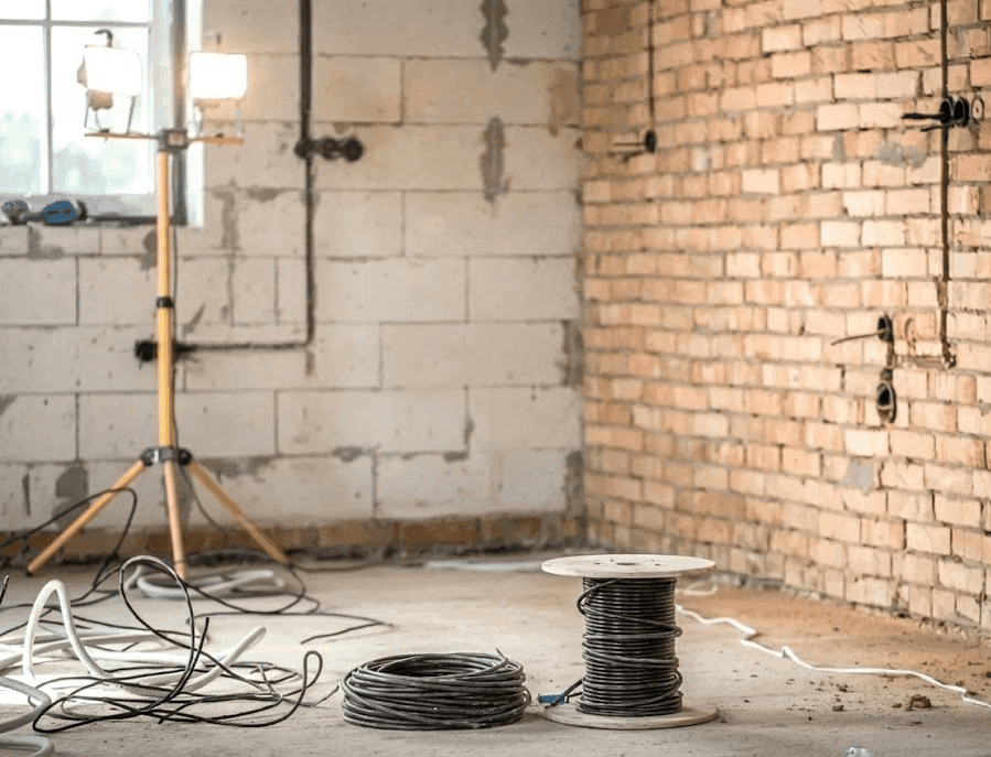 House Rewiring in Progress