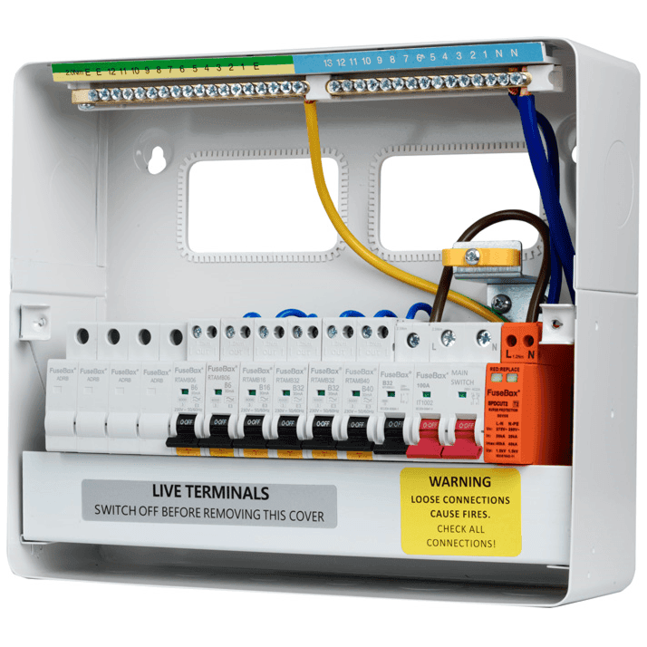 Modern RCBO Fuse Board Consumer Unit